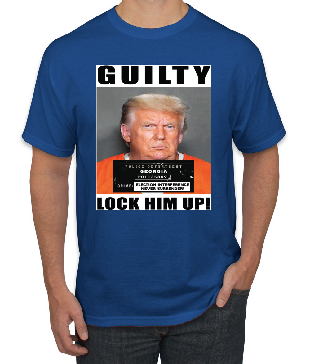 Camiseta para hombre Trump Guilty Mugshot Lock Him Up - Imagen 13 de 22