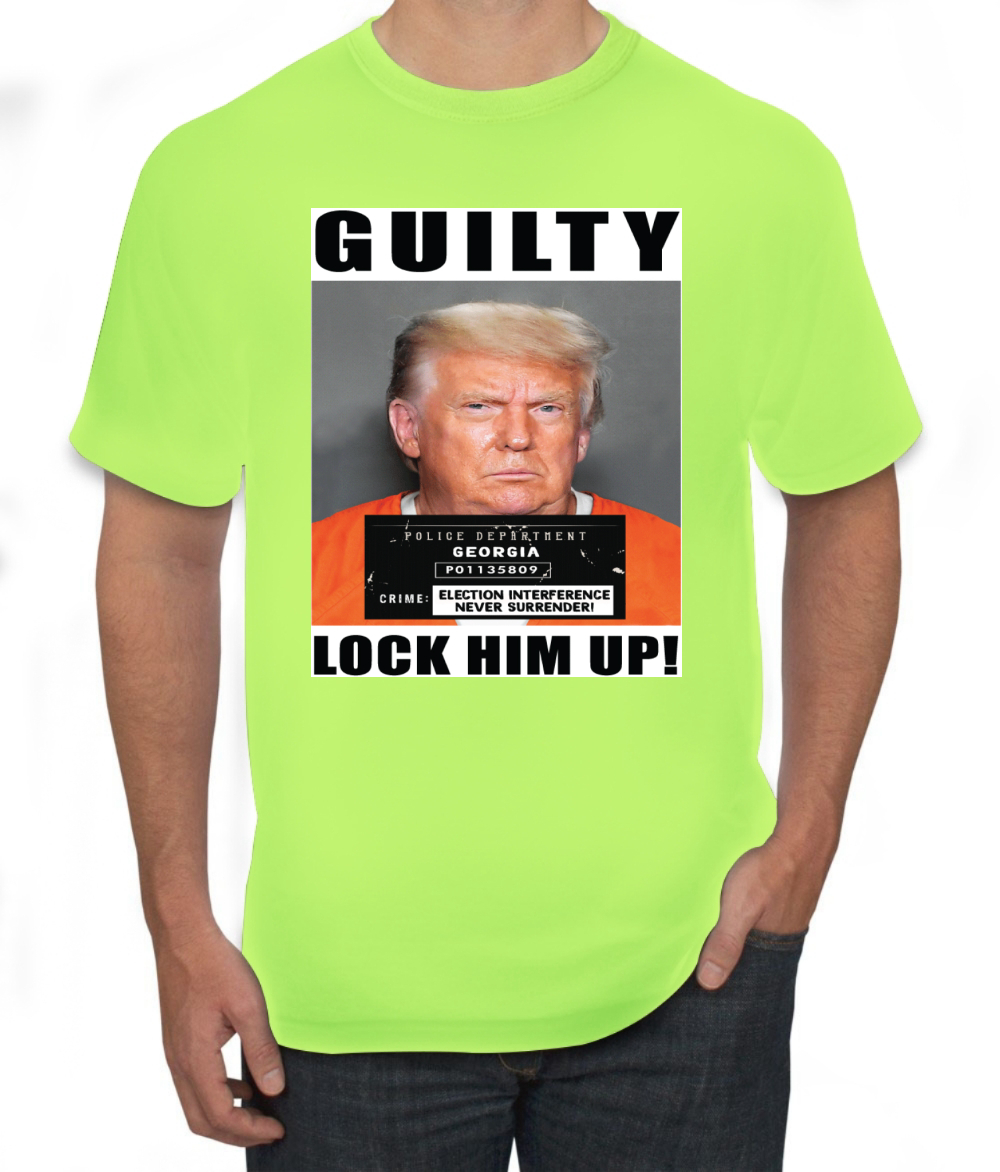Camiseta para hombre Trump Guilty Mugshot Lock Him Up - Imagen 18 de 22