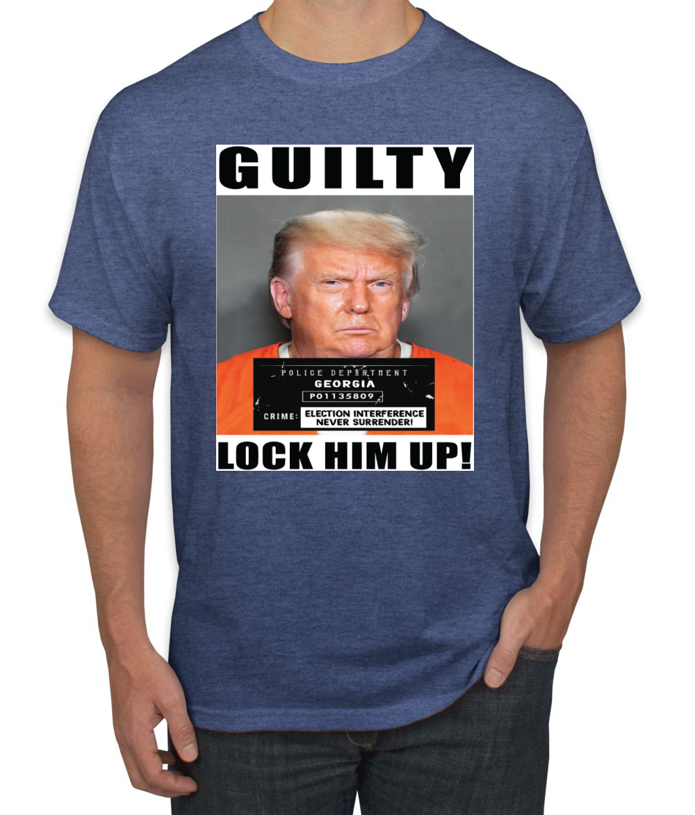 Camiseta para hombre Trump Guilty Mugshot Lock Him Up - Imagen 14 de 22