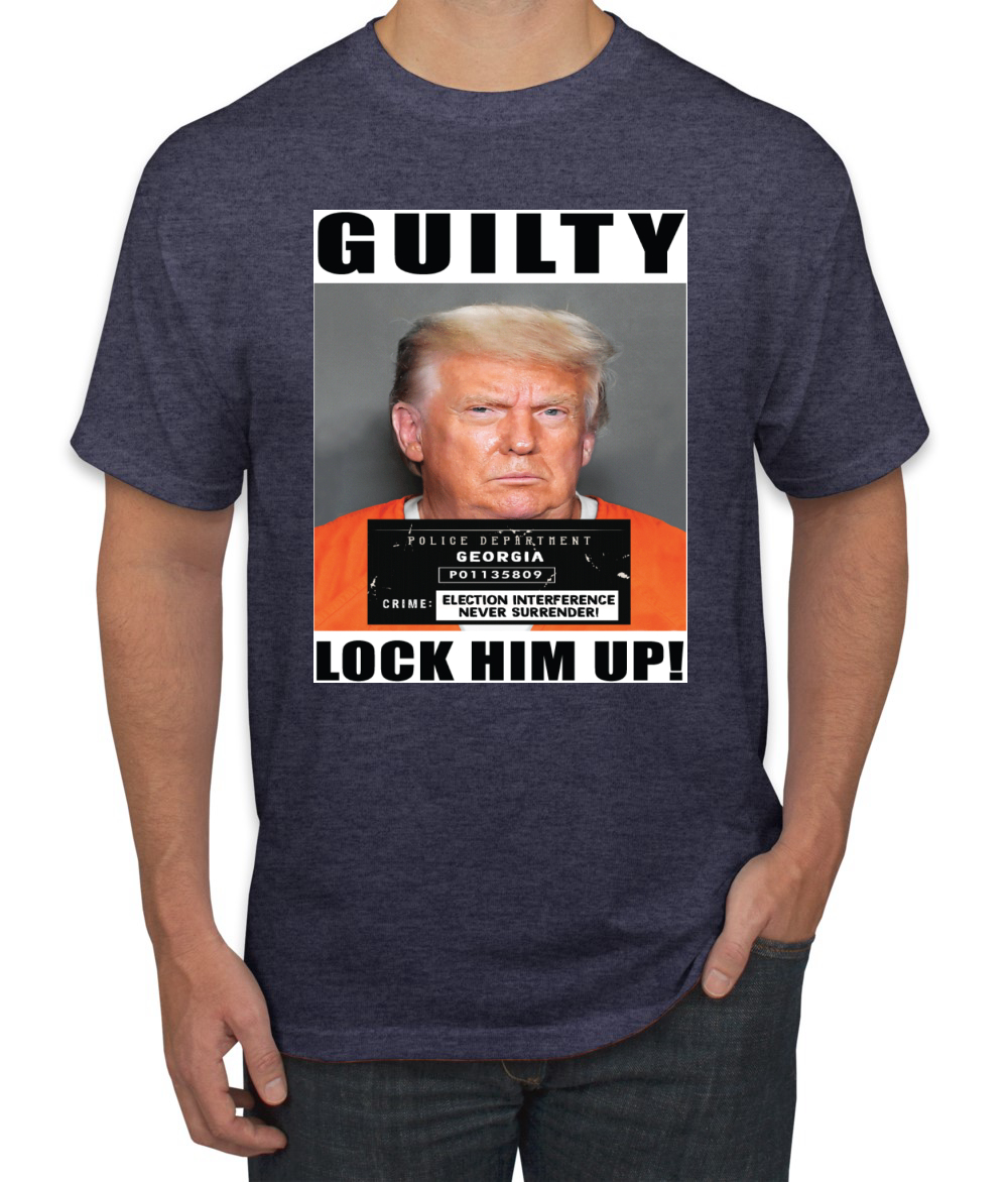 Camiseta para hombre Trump Guilty Mugshot Lock Him Up - Imagen 15 de 22