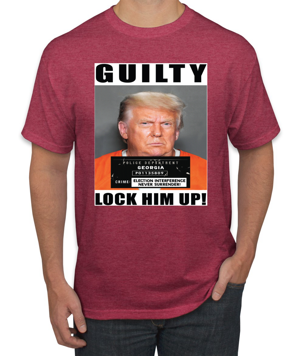 Camiseta para hombre Trump Guilty Mugshot Lock Him Up - Imagen 16 de 22