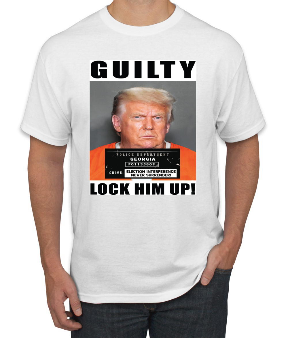 Camiseta para hombre Trump Guilty Mugshot Lock Him Up - Imagen 17 de 22