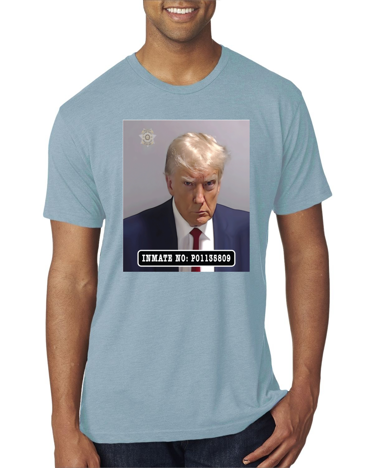 Camiseta Oficial Donald Trump Mugshot Recluso Hombre Premium TriBlend - Imagen 16 de 17