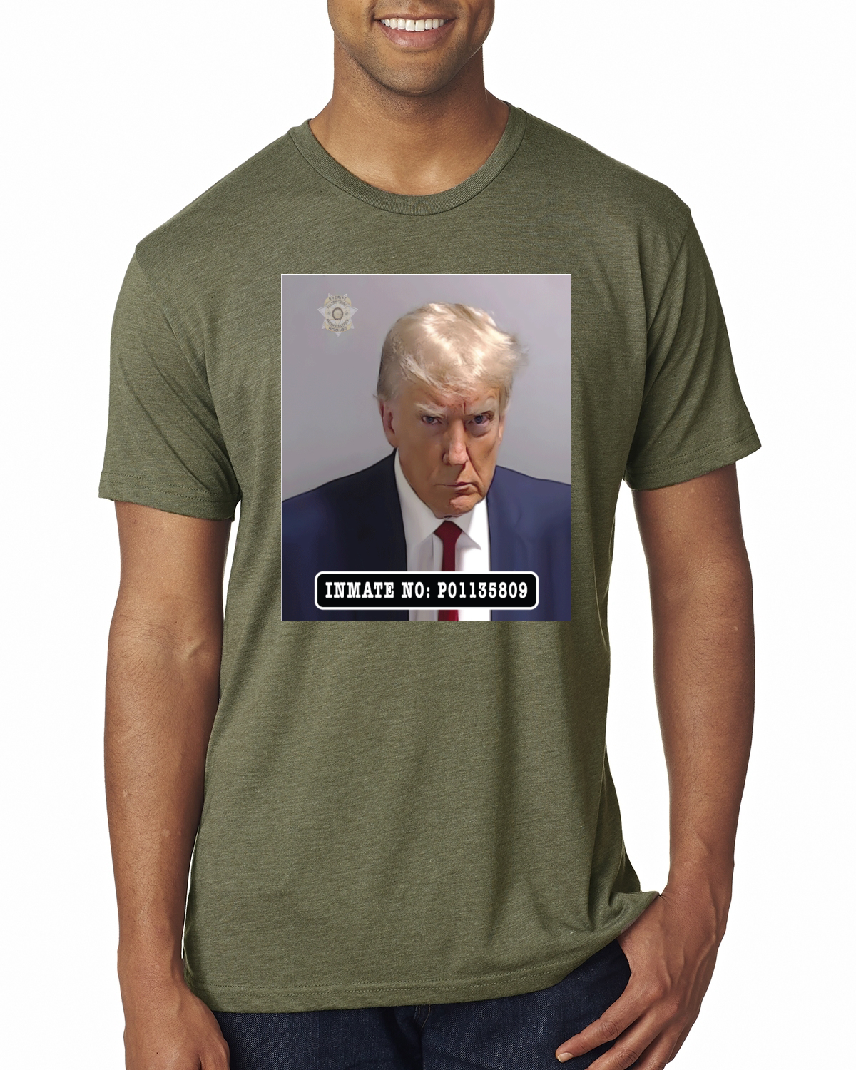Camiseta Oficial Donald Trump Mugshot Recluso Hombre Premium TriBlend - Imagen 12 de 17