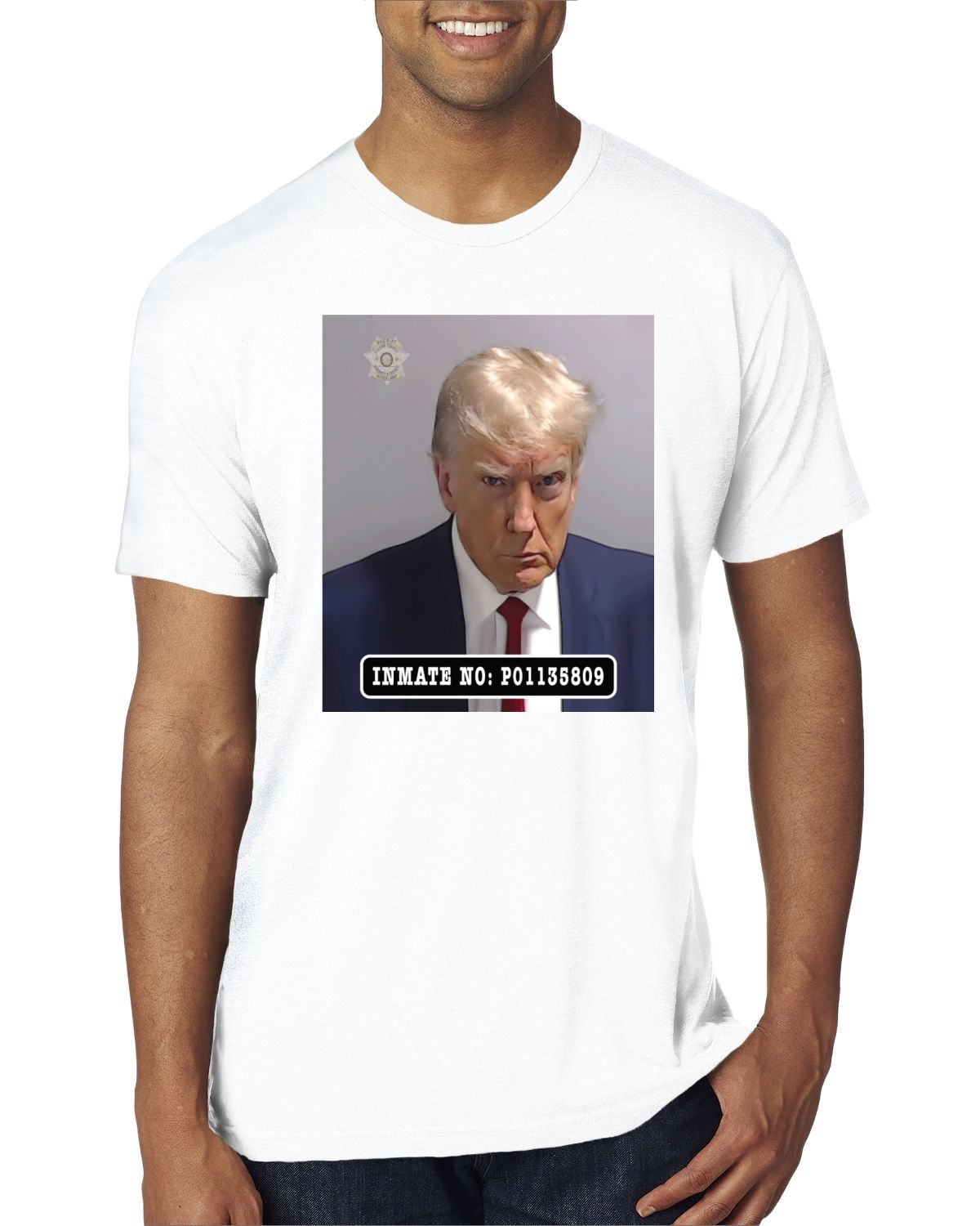 Camiseta Oficial Donald Trump Mugshot Recluso Hombre Premium TriBlend - Imagen 17 de 17