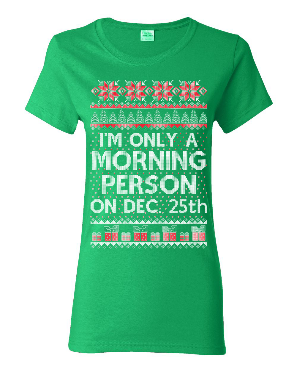 Camiseta gráfica para mujer I'm Only A Morning Person on December 25th - Imagen 7 de 14