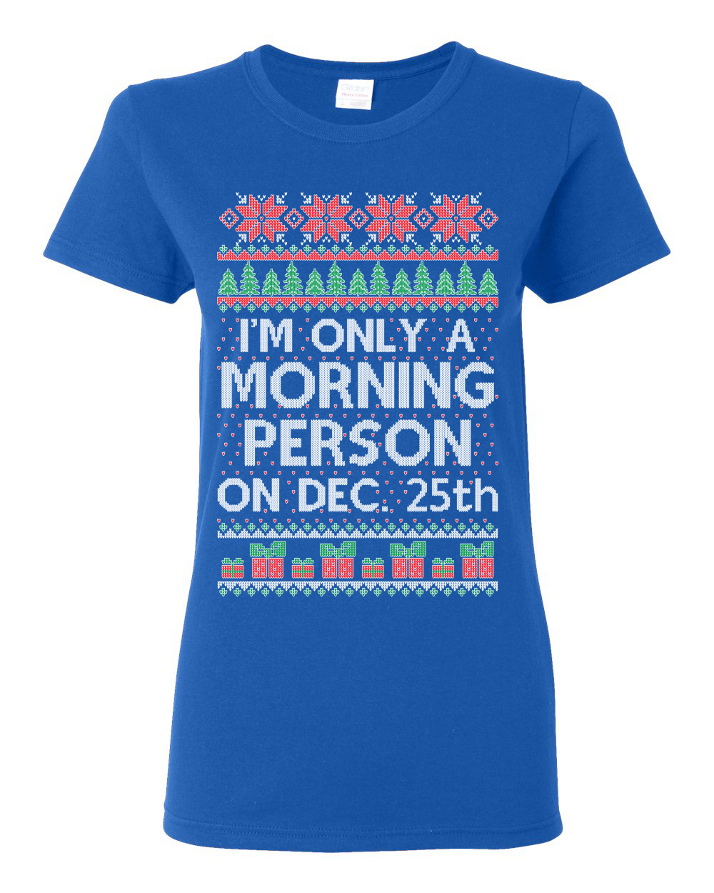 Camiseta gráfica para mujer I'm Only A Morning Person on December 25th - Imagen 13 de 14
