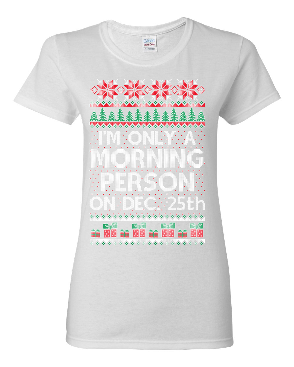 Camiseta gráfica para mujer I'm Only A Morning Person on December 25th - Imagen 14 de 14