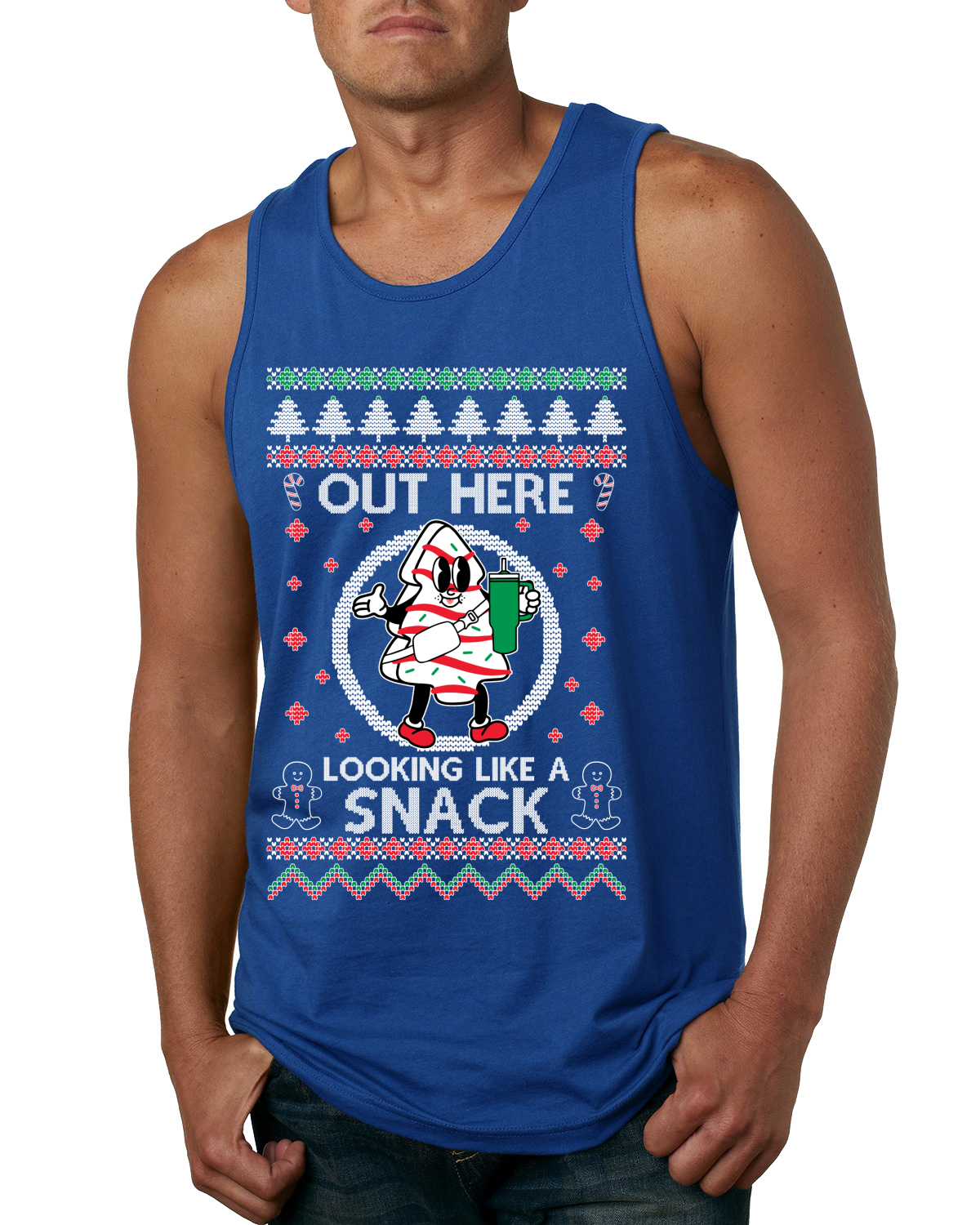 Camiseta sin mangas Out Here Looking Like A Snack Cookie para hombre - Imagen 8 de 9