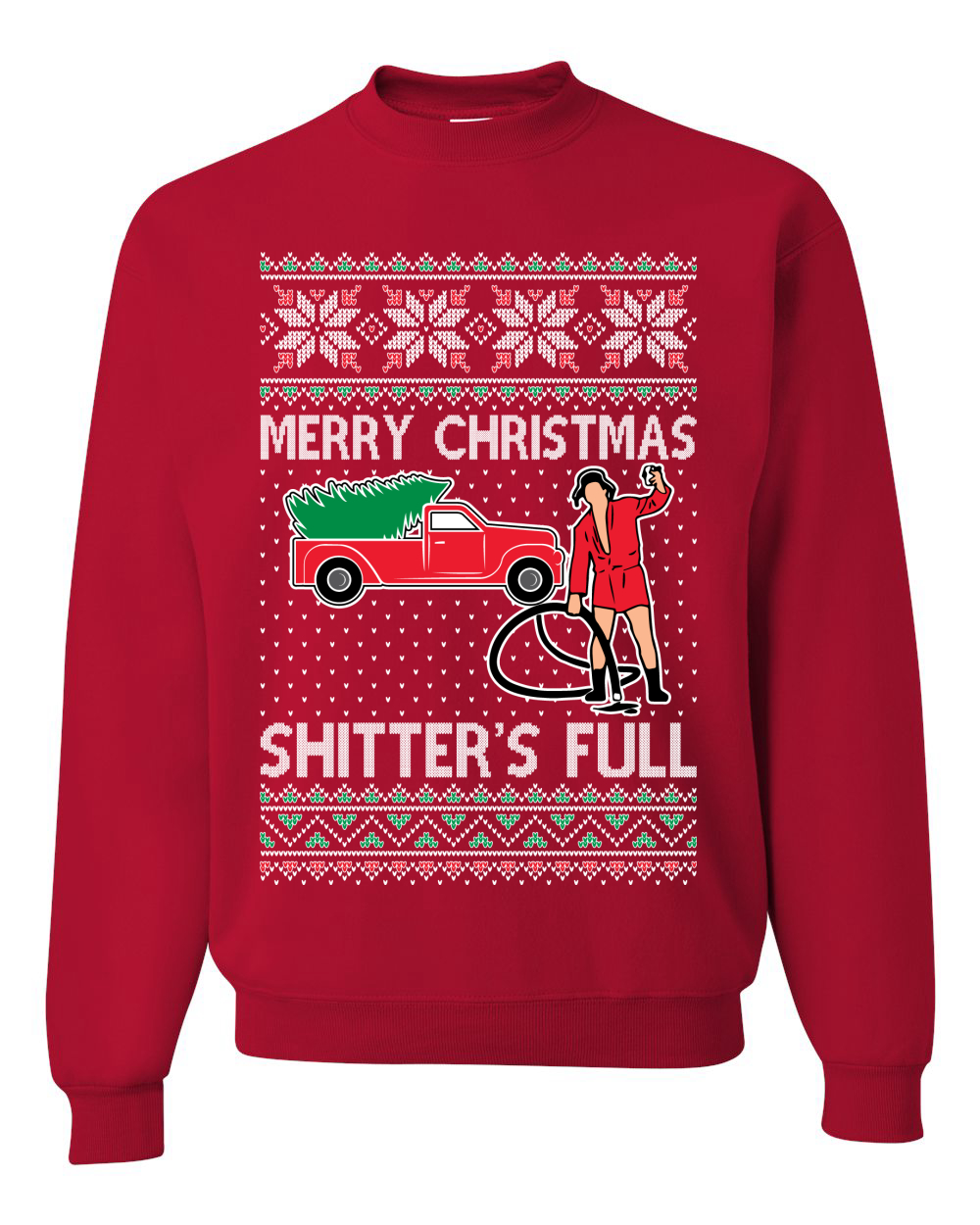 Cousin eddie shitters deals full sweater