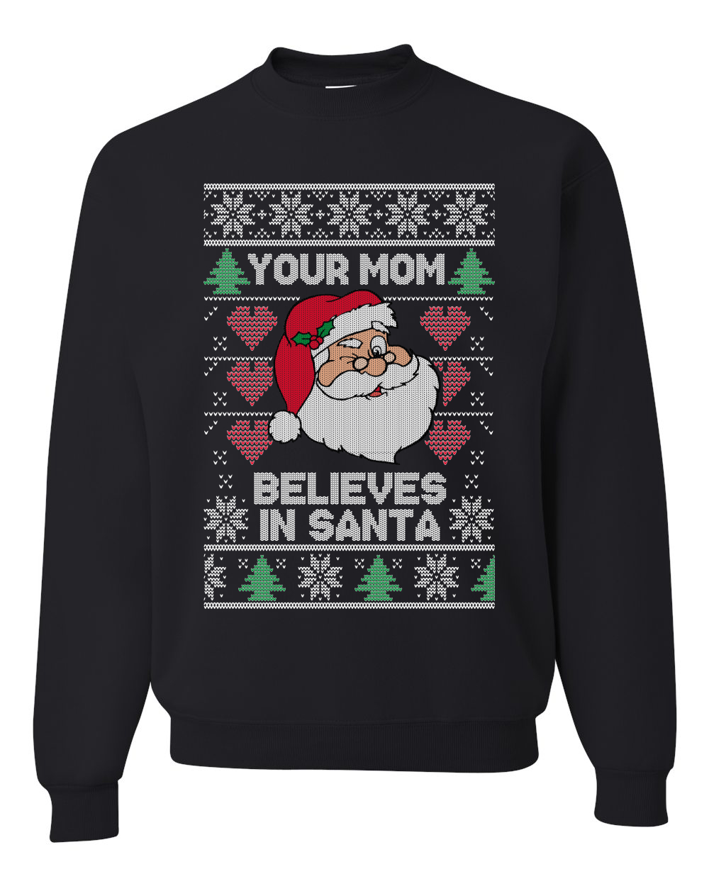 Naughty Santa Claus Ho Ho Ho Xmas Ugly Christmas Sweater Unisex ...