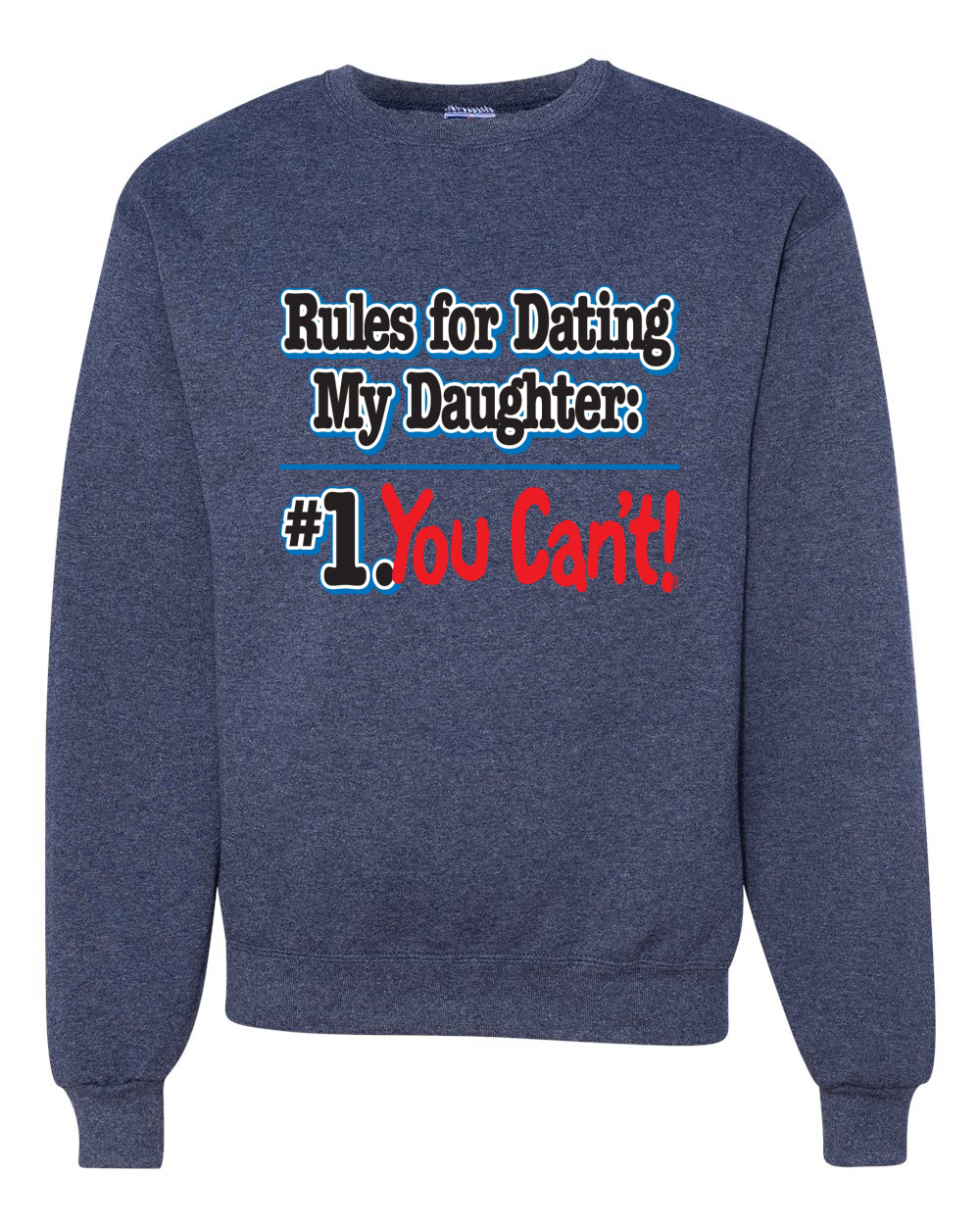 Reglas para salir con mi hija padre regalo hombres mujeres sudadera - Imagen 11 de 12