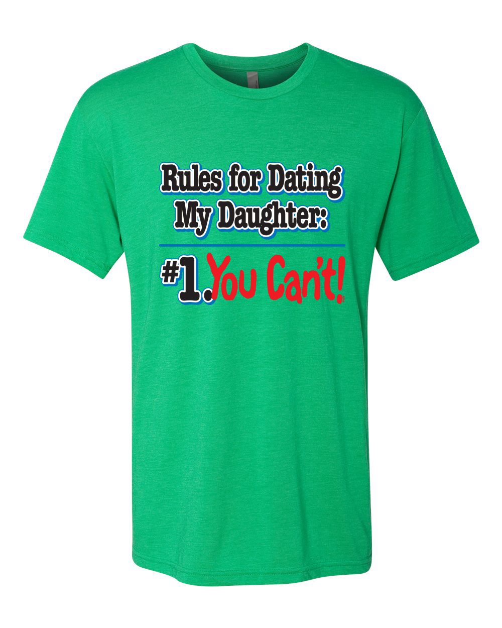 Rules for Dating My Daughter Father Gift Men Premium Tri Blend Tshirt - Picture 3 of 8