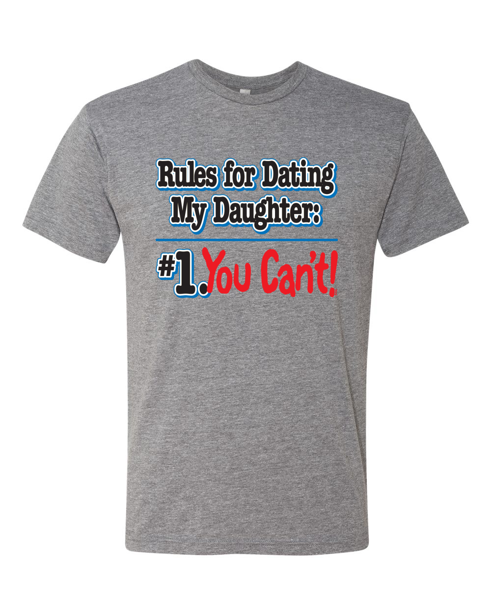 Rules for Dating My Daughter Father Gift Men Premium Tri Blend Tshirt - Picture 4 of 8