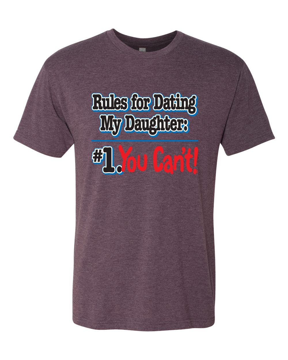 Rules for Dating My Daughter Father Gift Men Premium Tri Blend Tshirt - Picture 7 of 8