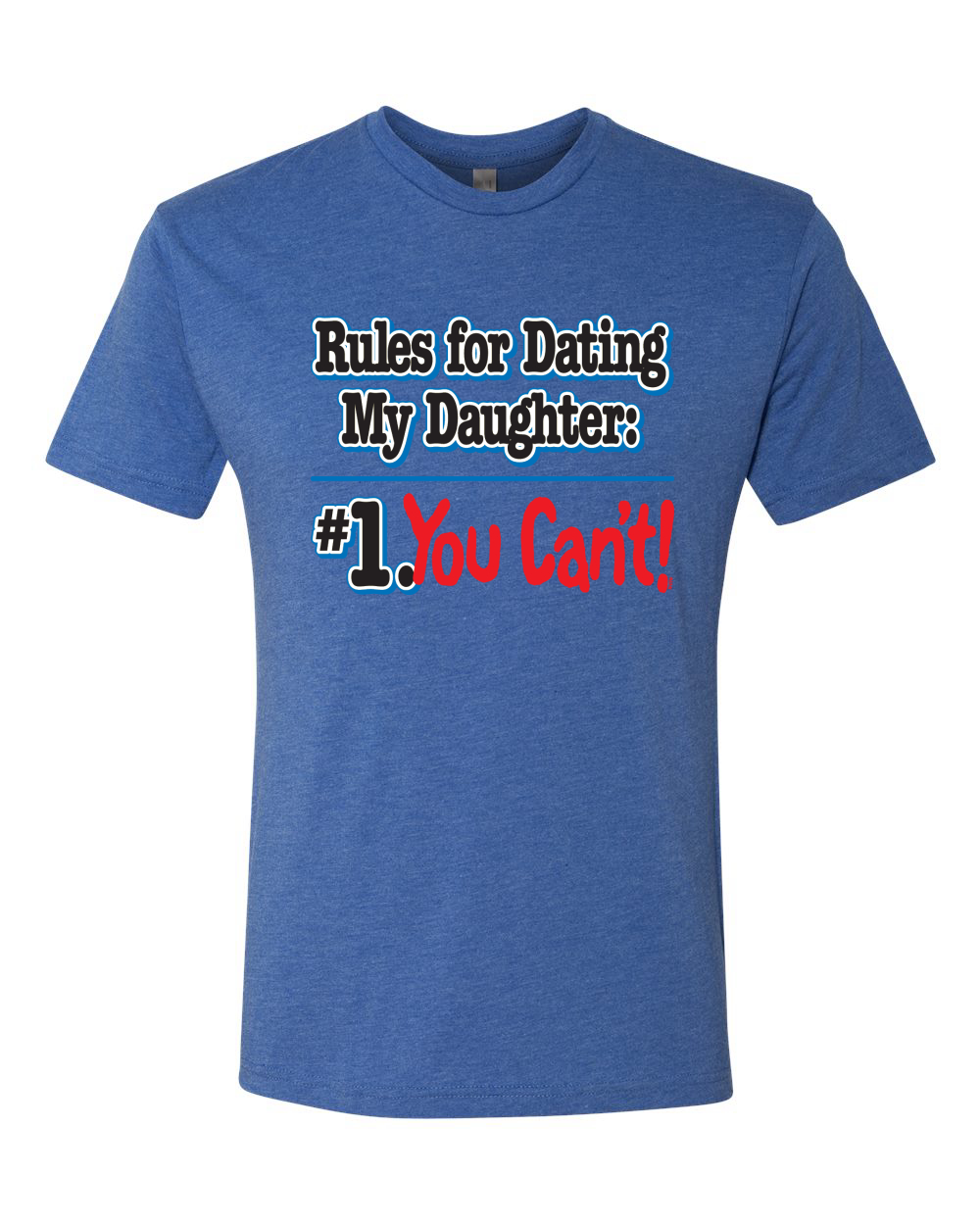 Rules for Dating My Daughter Father Gift Men Premium Tri Blend Tshirt - Picture 8 of 8