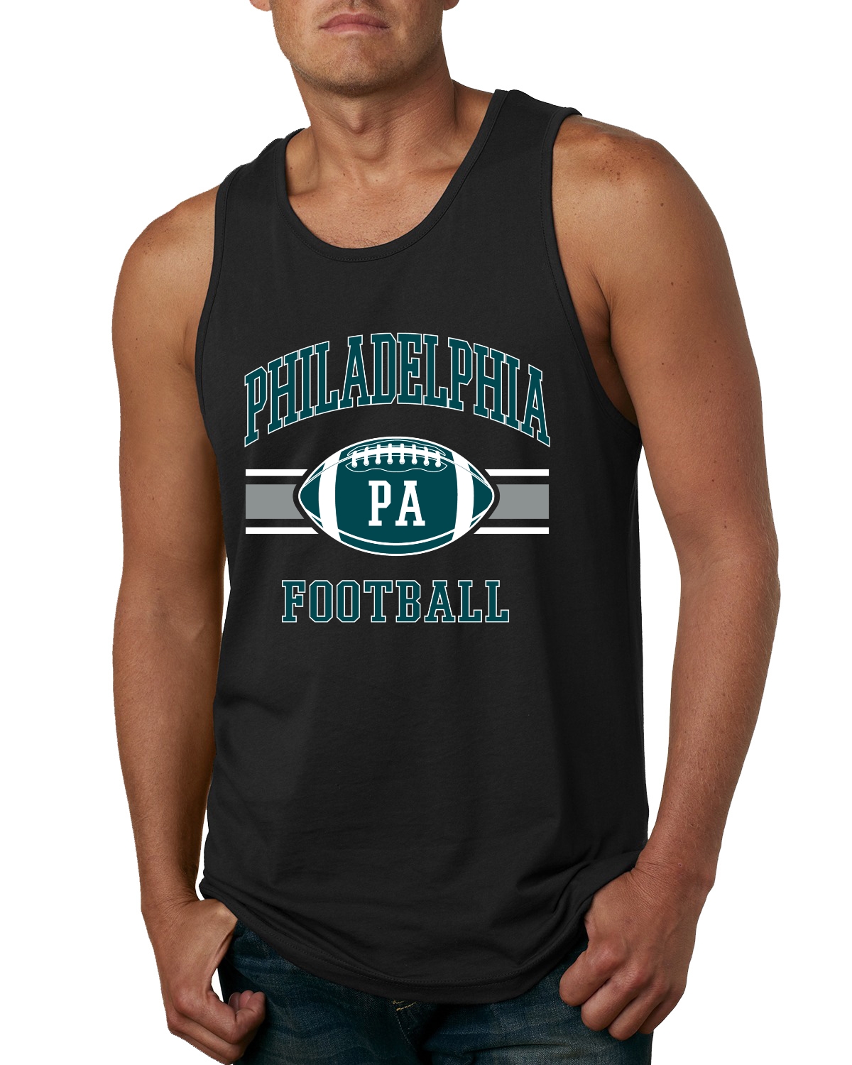 Camiseta sin mangas City of Philadelphia PHI fútbol americano fantasía águilas para hombres - Imagen 3 de 4