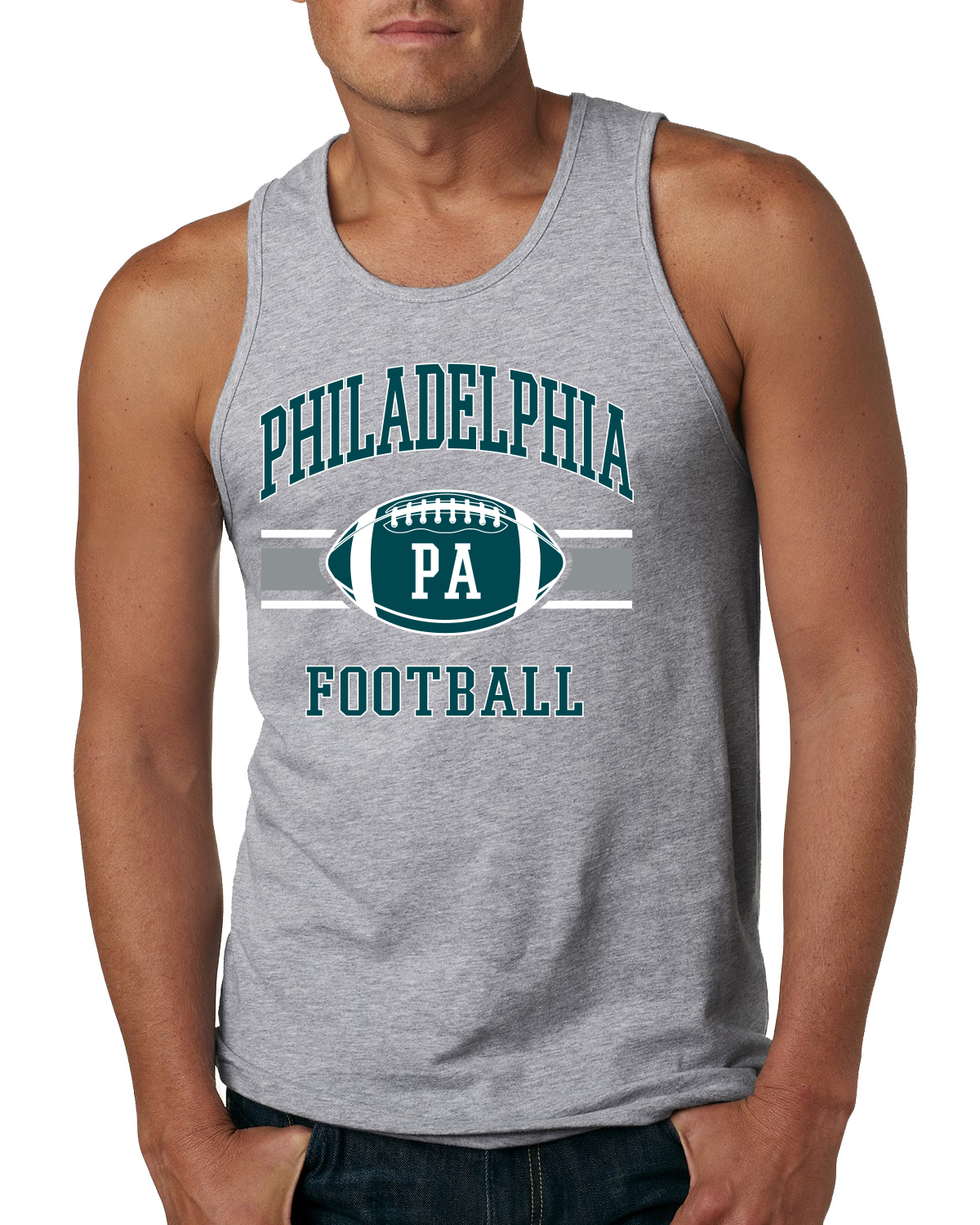 Camiseta sin mangas City of Philadelphia PHI fútbol americano fantasía águilas para hombres - Imagen 4 de 4