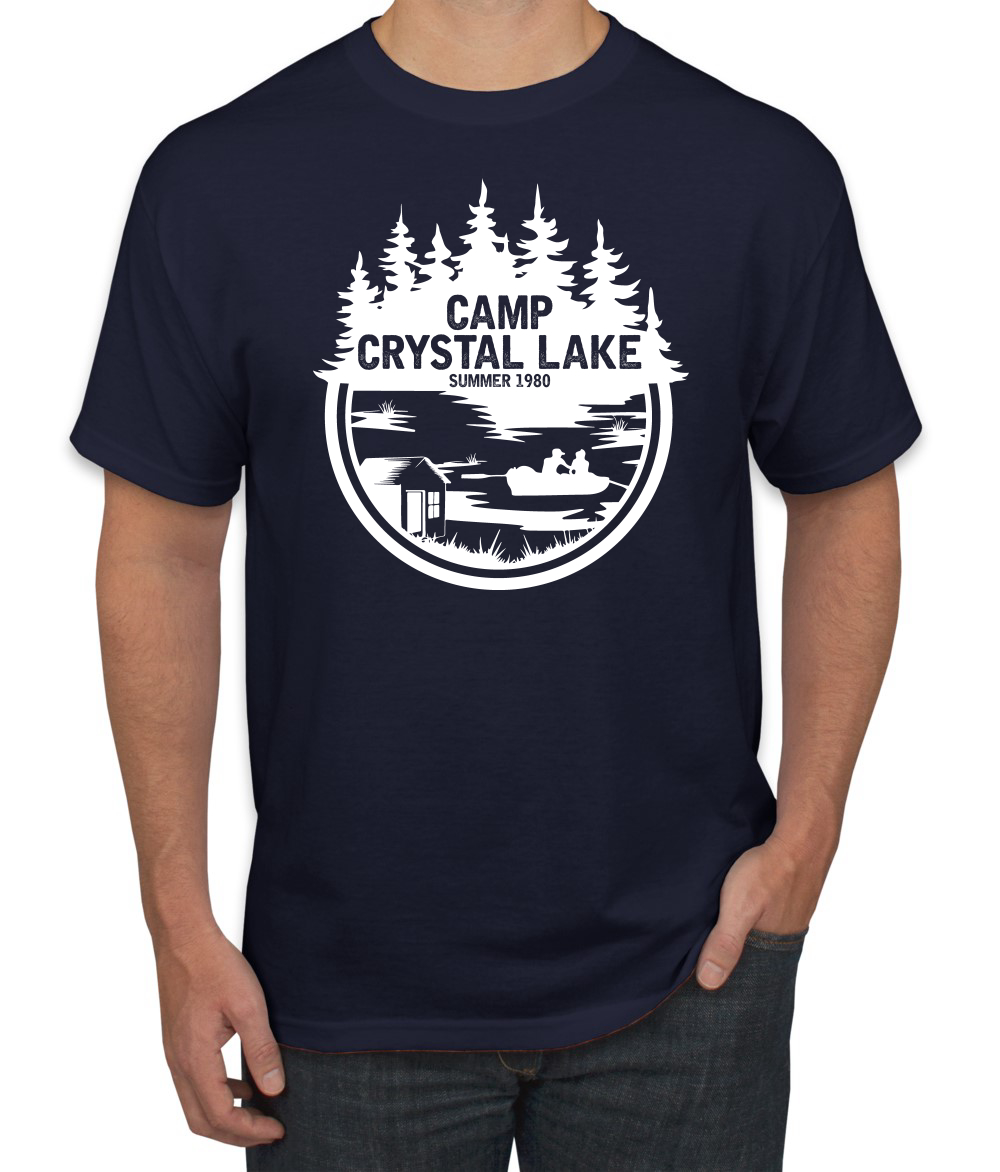 Camiseta White Camp Crystal Lake Retro NJ 1980 Película de Terror Jason Novelty - Imagen 15 de 22