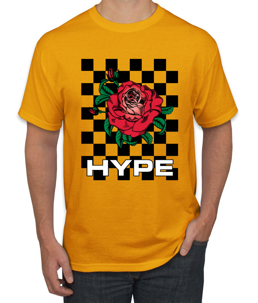 Camiseta de moda callejera Hype floral a cuadros rosa salvaje - Imagen 6 de 25
