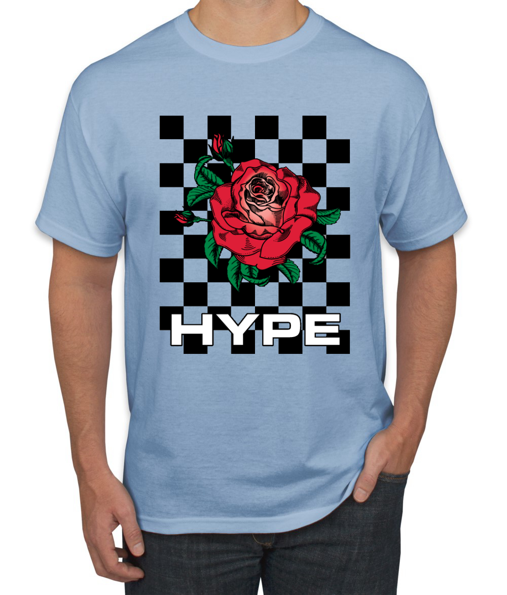 Camiseta de moda callejera Hype floral a cuadros rosa salvaje - Imagen 10 de 25