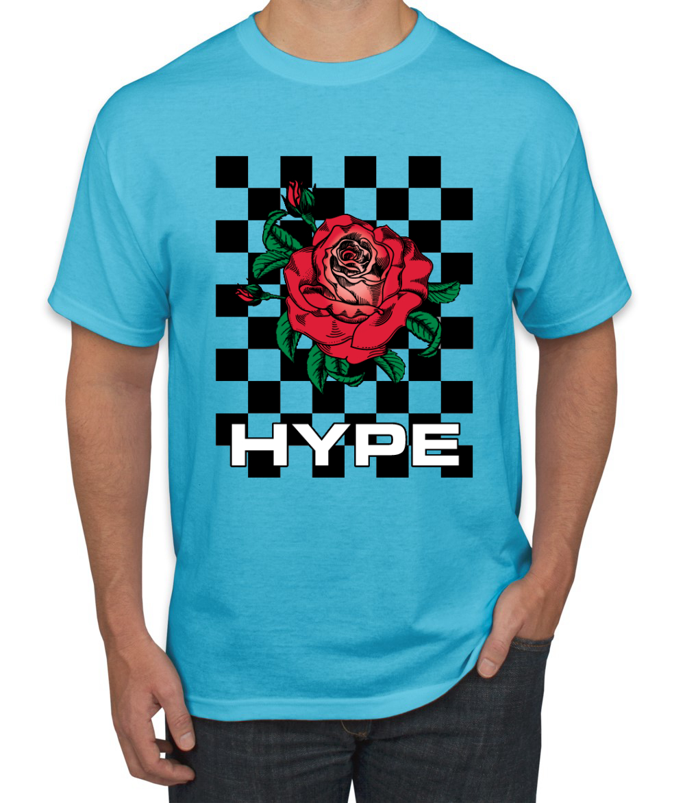 Camiseta de moda callejera Hype floral a cuadros rosa salvaje - Imagen 12 de 25