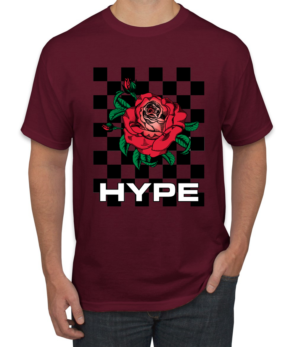 Camiseta de moda callejera Hype floral a cuadros rosa salvaje - Imagen 13 de 25
