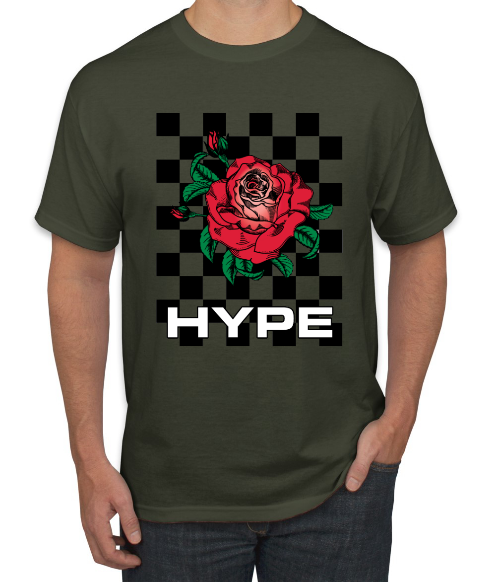 Camiseta de moda callejera Hype floral a cuadros rosa salvaje - Imagen 14 de 25