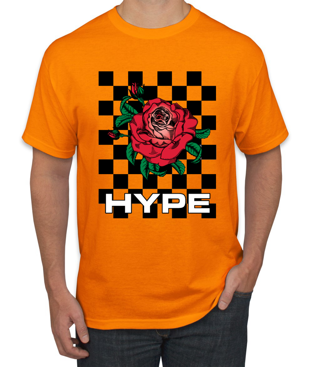 Camiseta de moda callejera Hype floral a cuadros rosa salvaje - Imagen 17 de 25