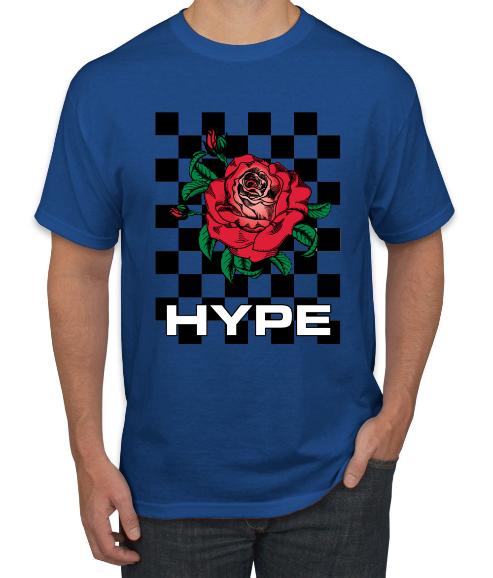 Camiseta de moda callejera Hype floral a cuadros rosa salvaje - Imagen 20 de 25