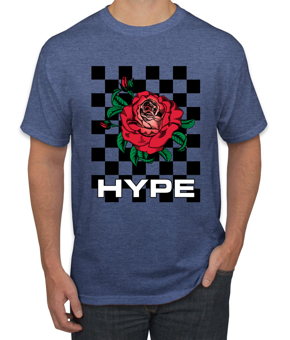Camiseta de moda callejera Hype floral a cuadros rosa salvaje - Imagen 23 de 25