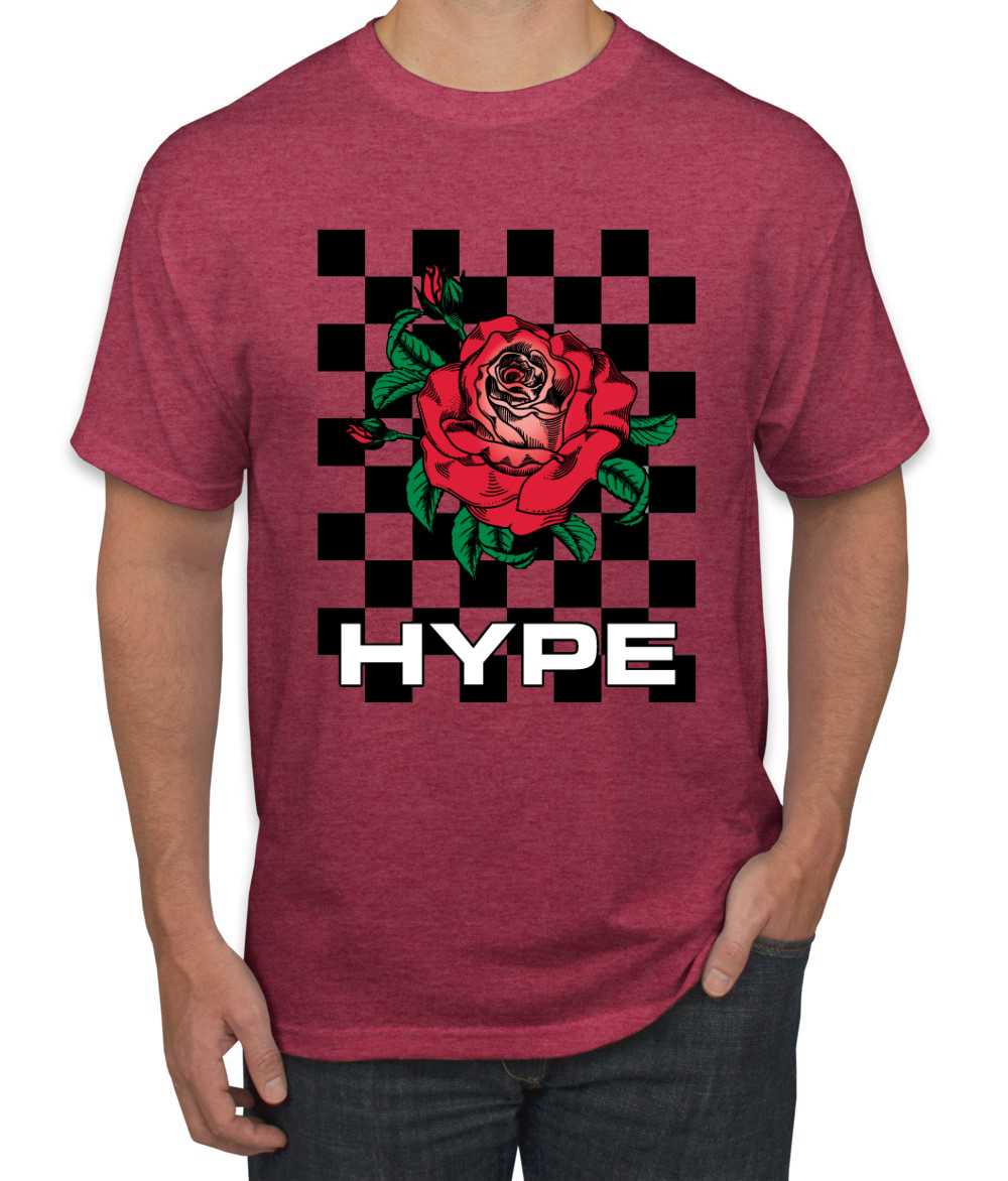 Camiseta de moda callejera Hype floral a cuadros rosa salvaje - Imagen 25 de 25
