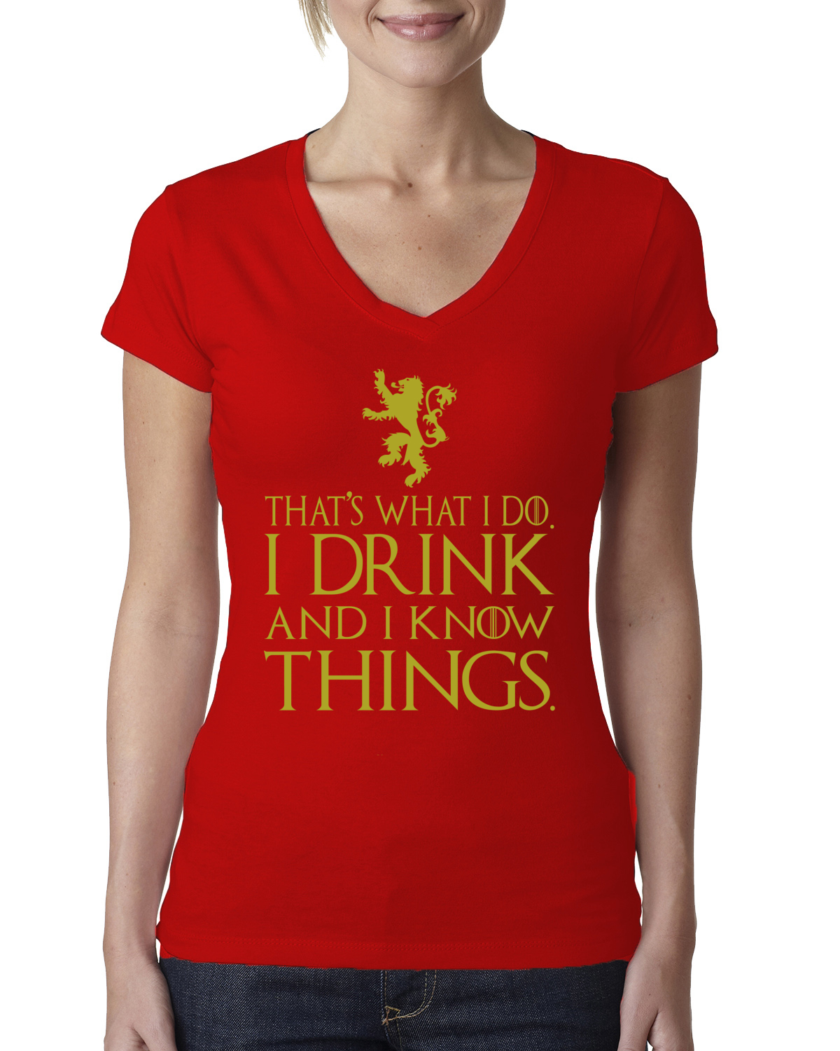 Shopper In Cotone Biologico 'I Drink And I Know Things' – 38x42 Cm – Borsa Divertente