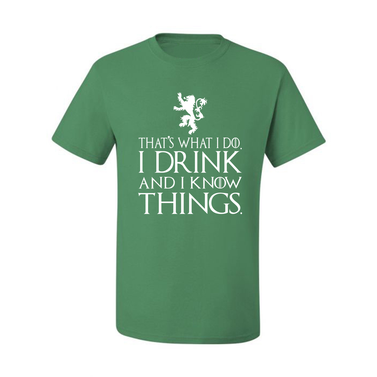 Thats What I Do I Drink and I Know Things GOT Tyrion Graphic Humor Mens T-Shirt - Picture 7 of 19