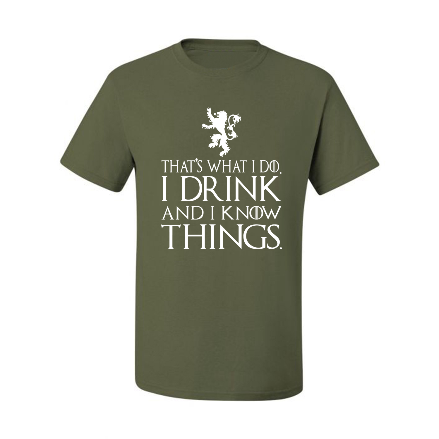 Thats What I Do I Drink and I Know Things GOT Tyrion Graphic Humor Mens T-Shirt - Picture 11 of 19