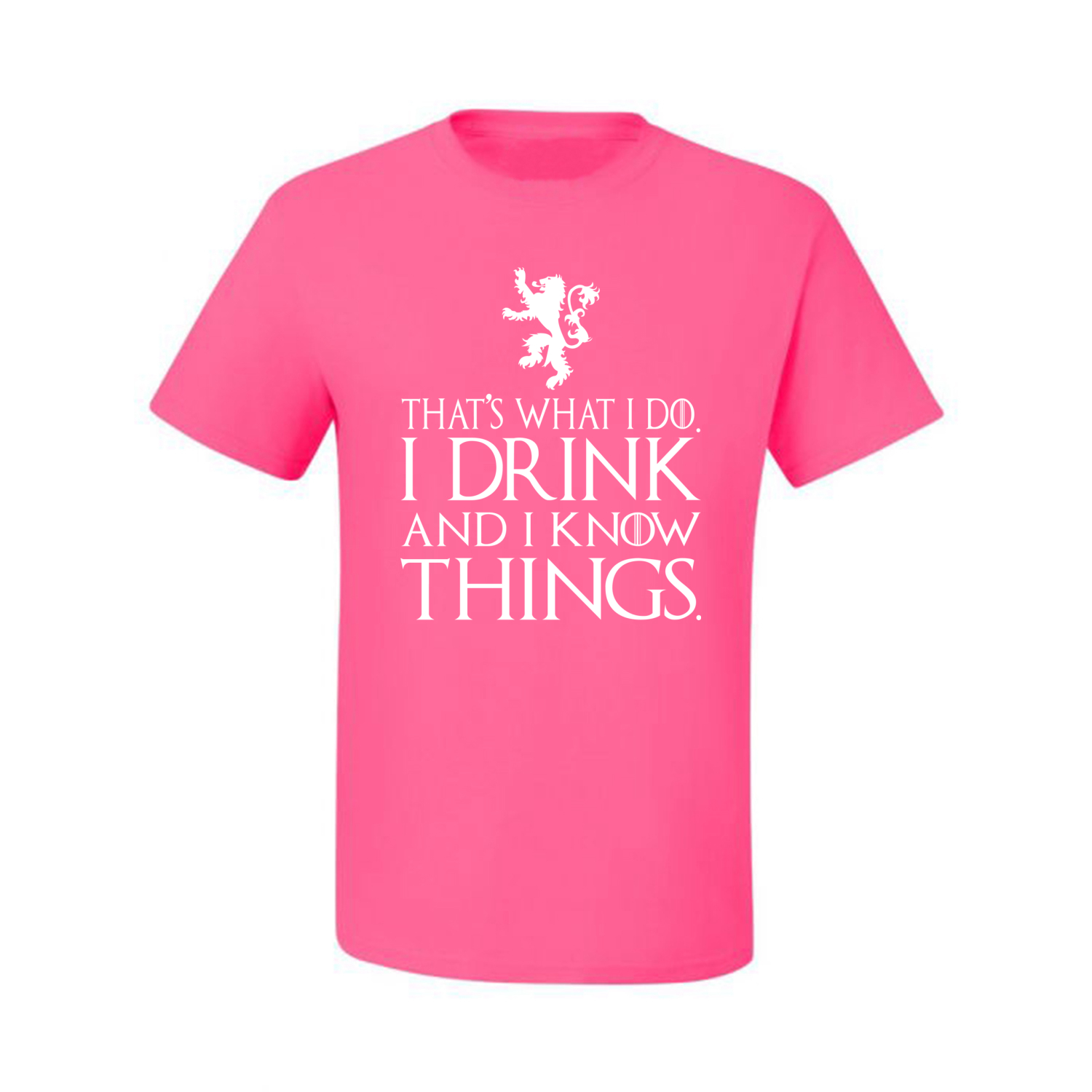 Thats What I Do I Drink and I Know Things GOT Tyrion Graphic Humor Mens T-Shirt - Picture 13 of 19