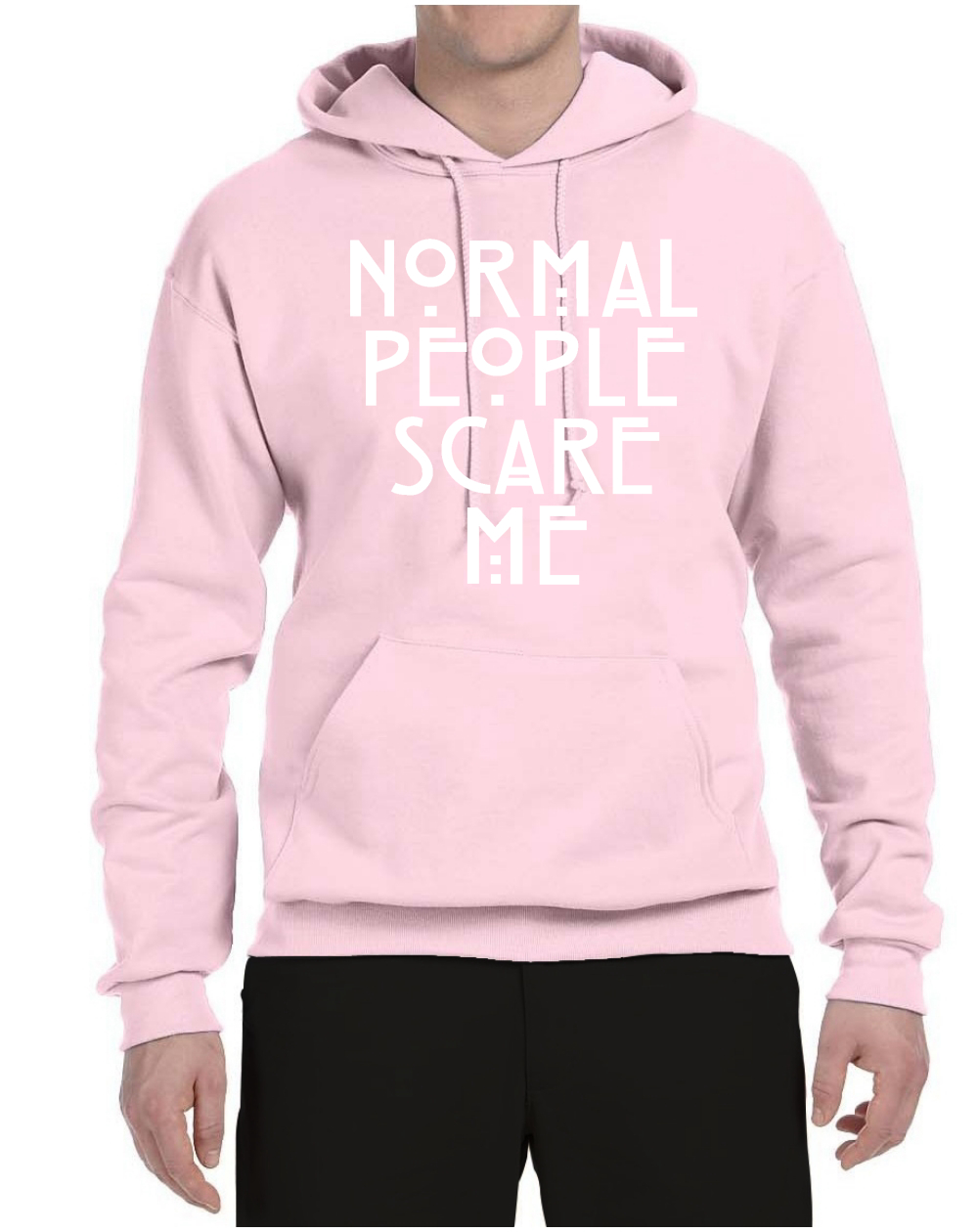 Sudadera con capucha unisex gráfica Normal People Scare Me - Imagen 10 de 20