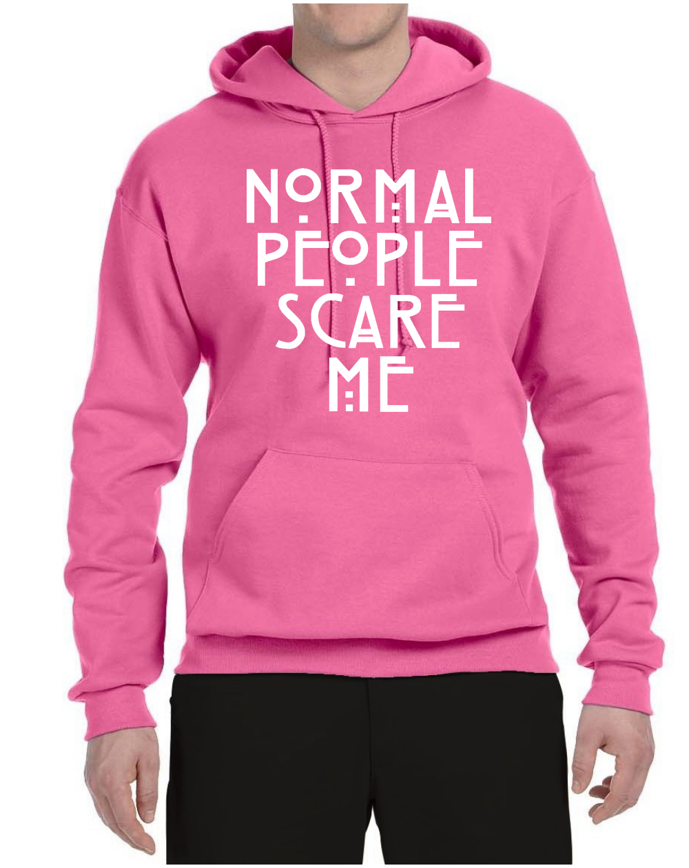 Sudadera con capucha unisex gráfica Normal People Scare Me - Imagen 13 de 20