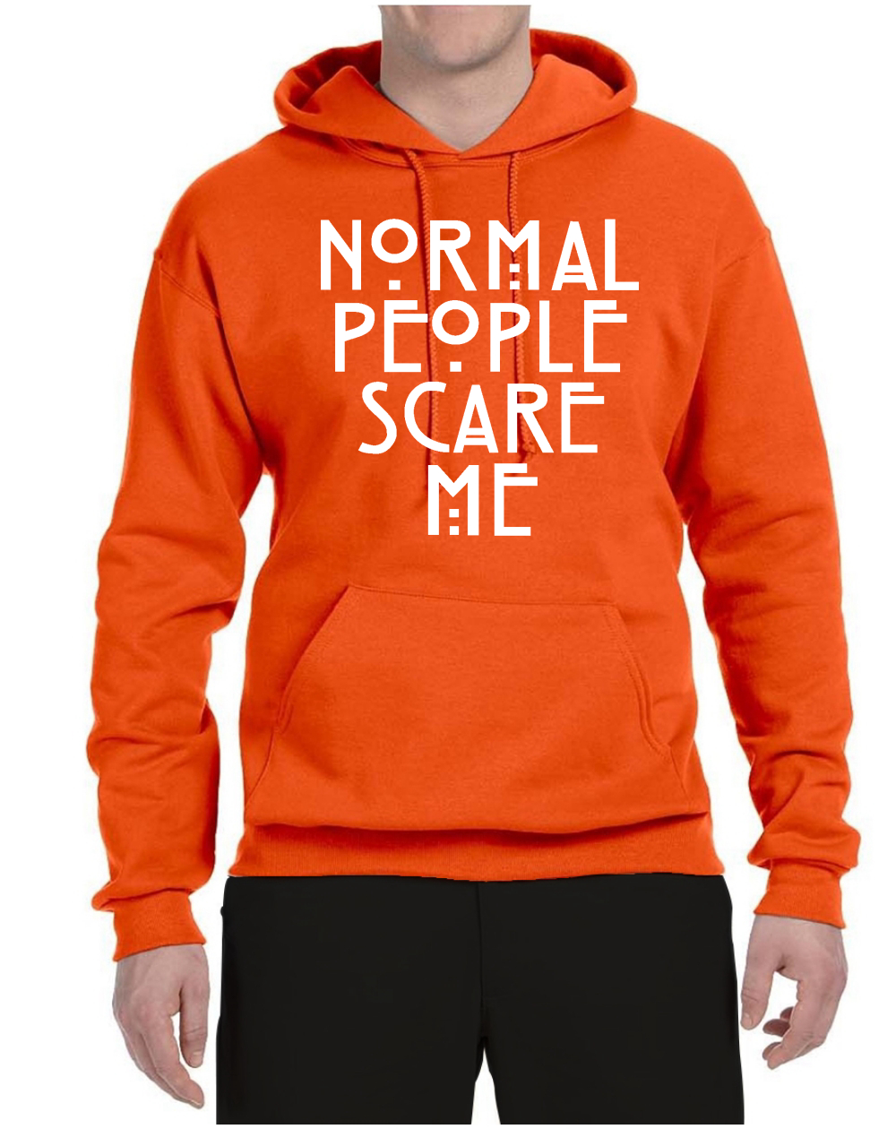 Sudadera con capucha unisex gráfica Normal People Scare Me - Imagen 14 de 20