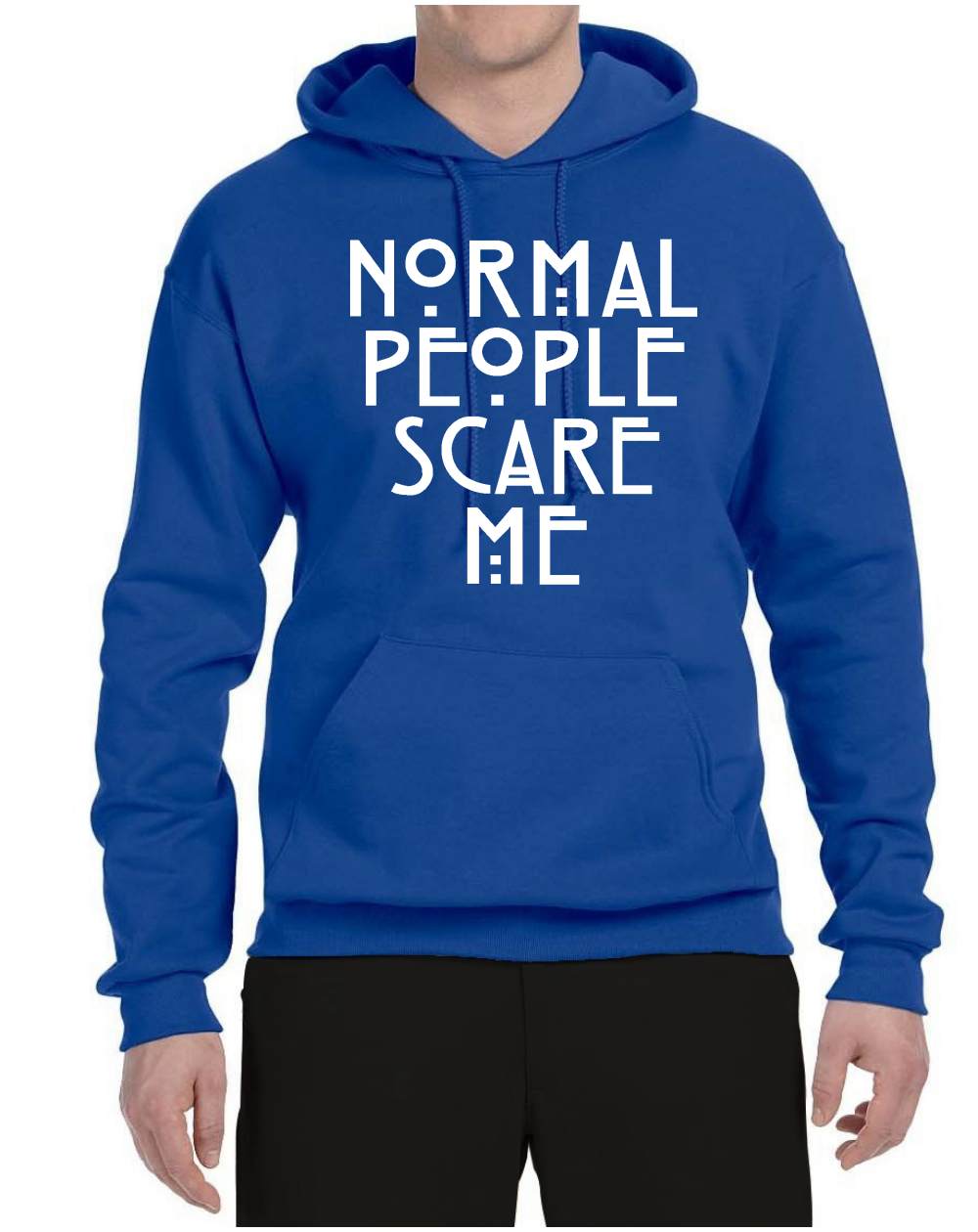 Sudadera con capucha unisex gráfica Normal People Scare Me - Imagen 17 de 20