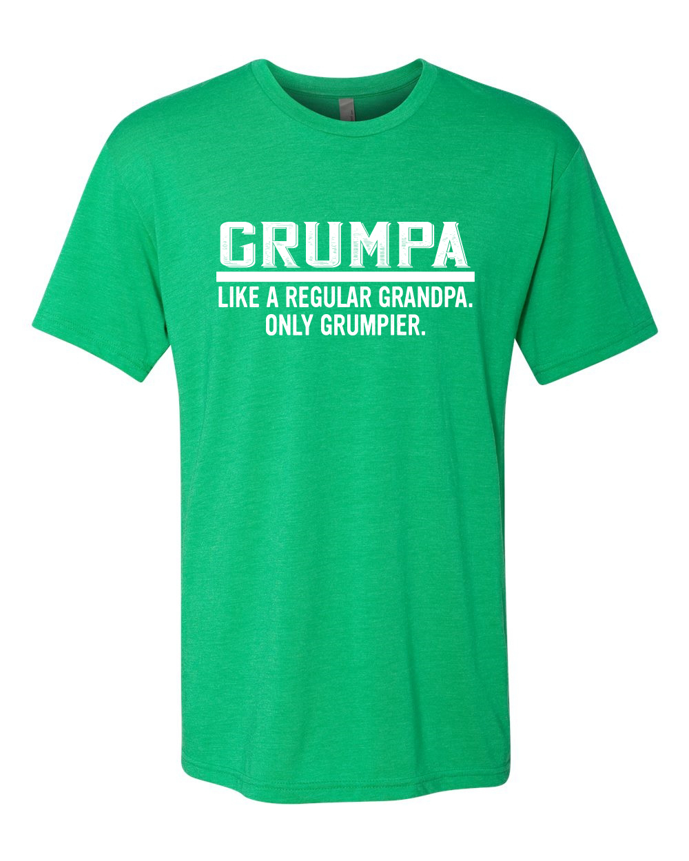 Grumpa Like A Regular Grandpa Only Dad Gift Men Premium Tri Blend Tshirt - Picture 3 of 9