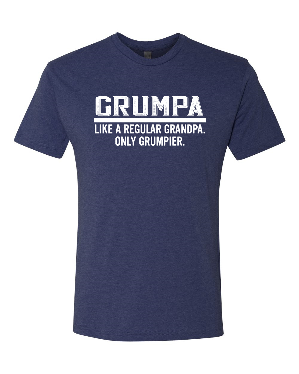 Grumpa Like A Regular Grandpa Only Dad Gift Men Premium Tri Blend Tshirt - Picture 6 of 9