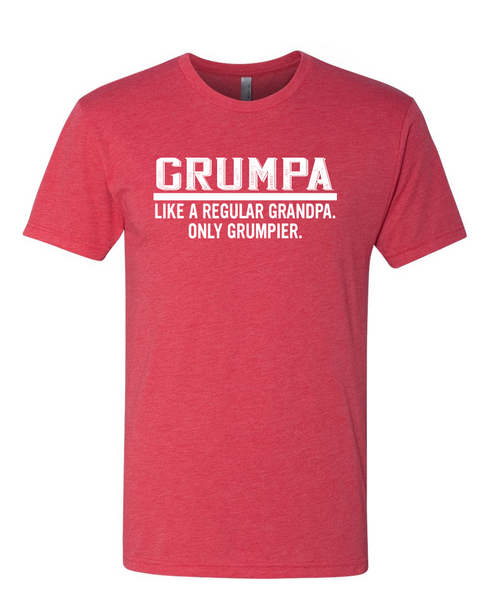 Grumpa Like A Regular Grandpa Only Dad Gift Men Premium Tri Blend Tshirt - Picture 8 of 9