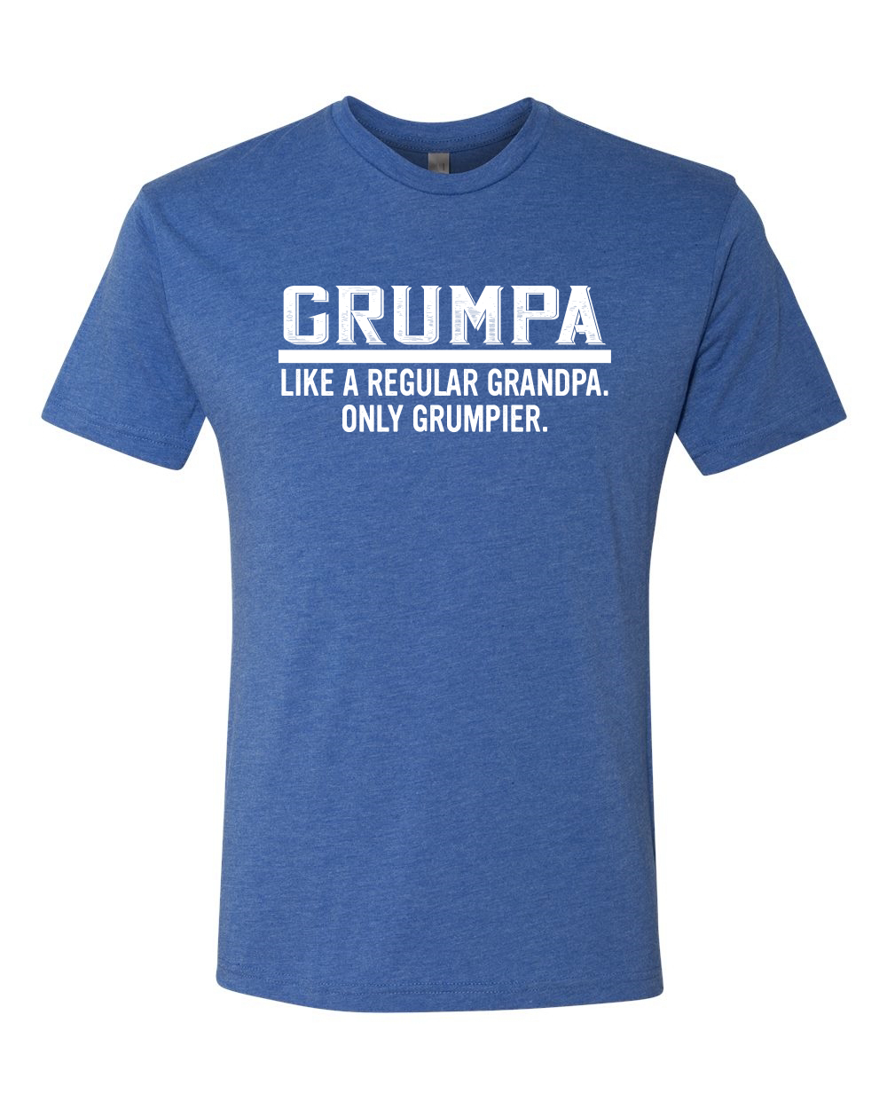 Grumpa Like A Regular Grandpa Only Dad Gift Men Premium Tri Blend Tshirt - Picture 9 of 9