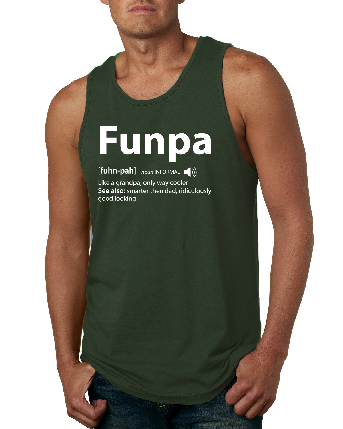 Funpa Like A Regular Grandpa Dad Gift Men Tank Top - Picture 4 of 7
