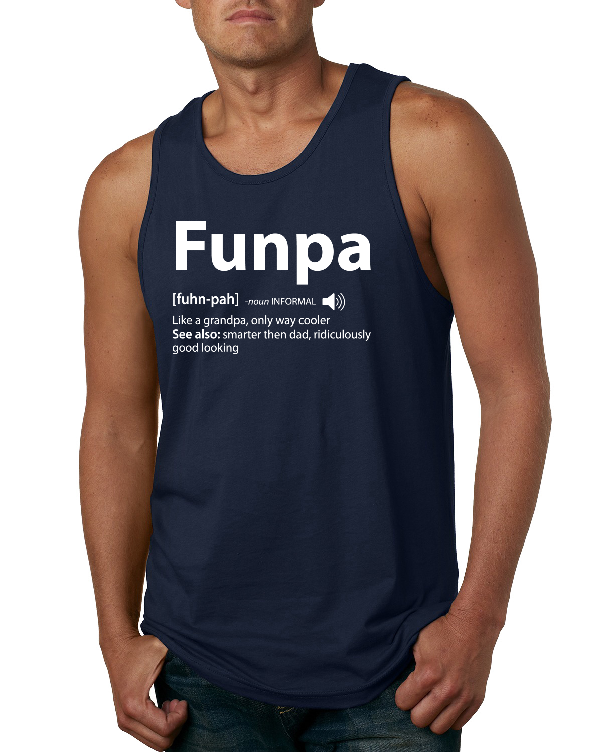 Funpa Like A Regular Grandpa Dad Gift Men Tank Top - Picture 5 of 7