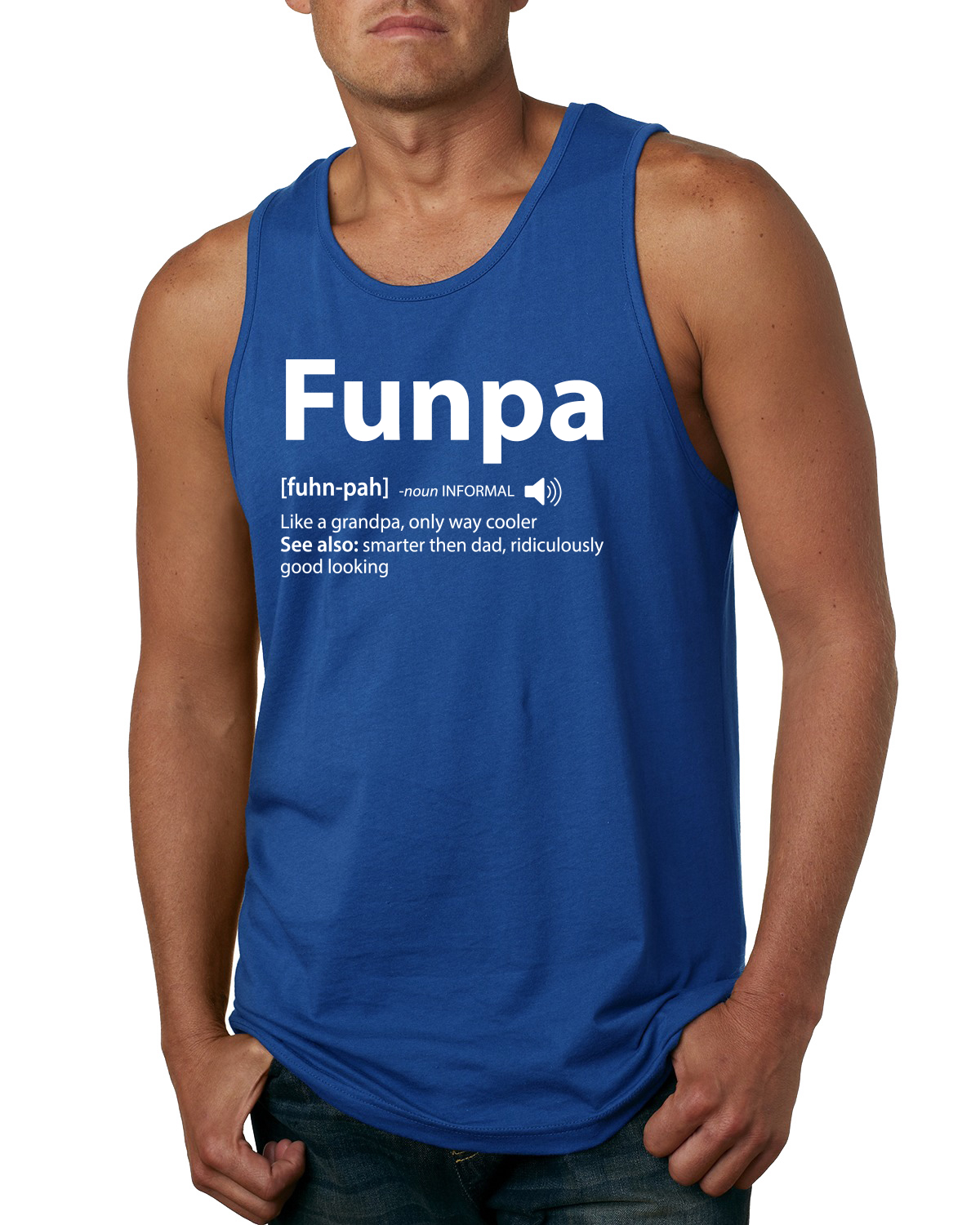 Funpa Like A Regular Grandpa Dad Gift Men Tank Top - Picture 7 of 7