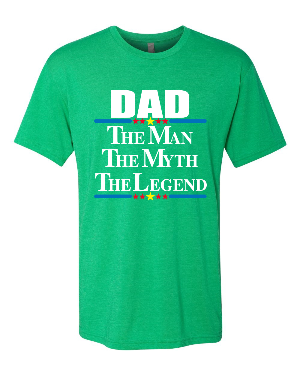 Maglietta Dad The Man The Myth The Legend Best Daddy Uomo Premium Tri Miscela - Foto 3 di 8