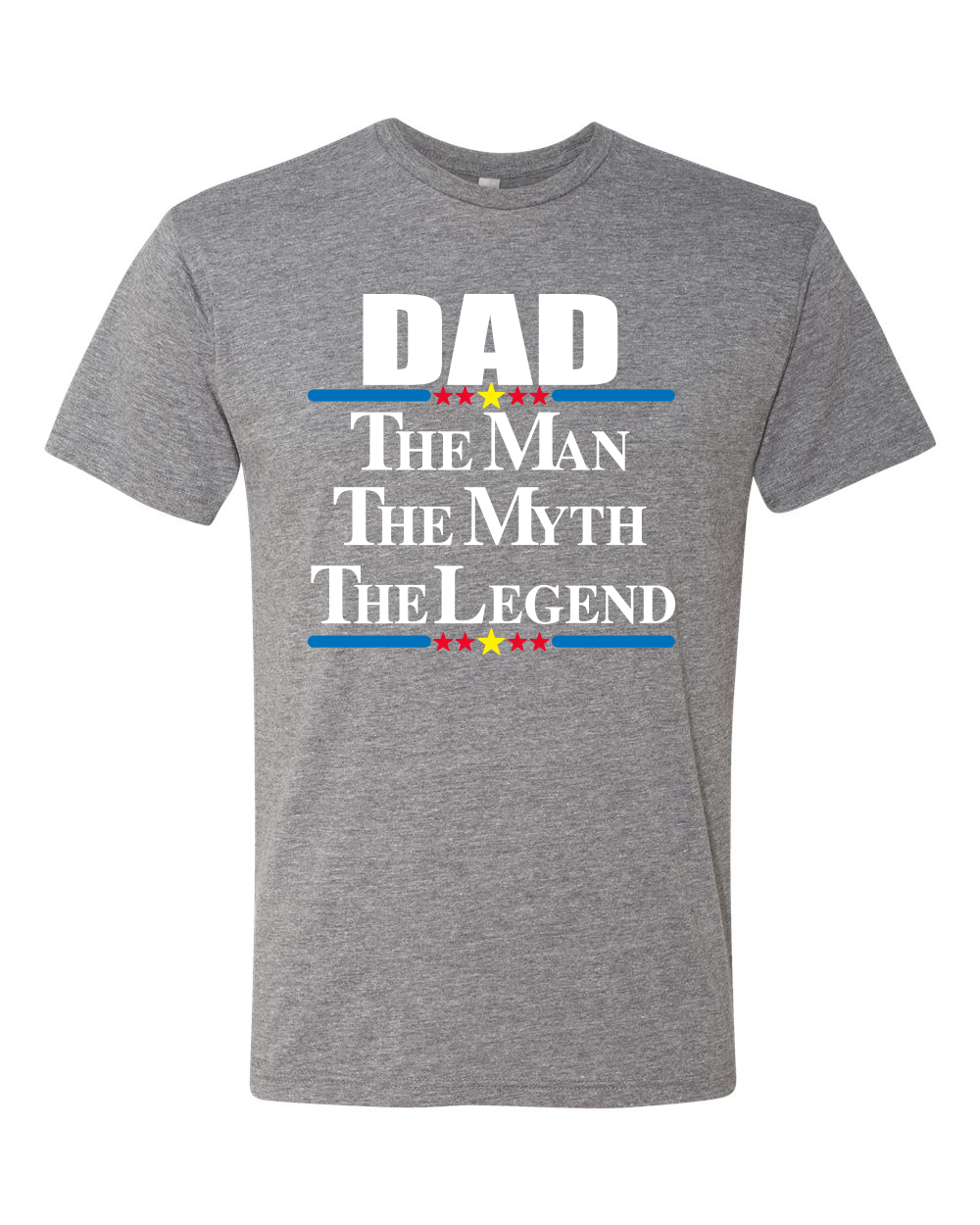 Maglietta Dad The Man The Myth The Legend Best Daddy Uomo Premium Tri Miscela - Foto 4 di 8