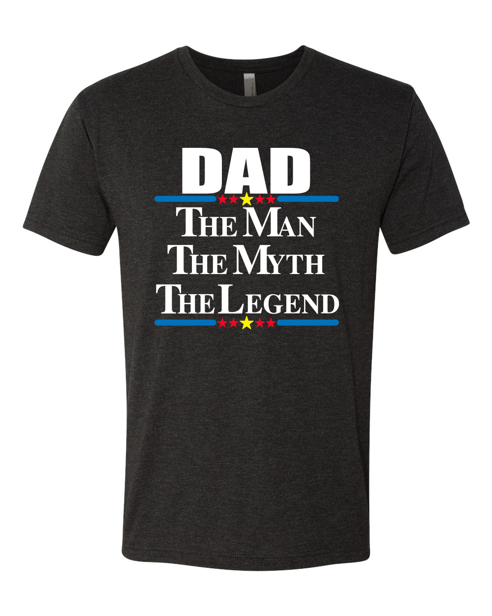 Maglietta Dad The Man The Myth The Legend Best Daddy Uomo Premium Tri Miscela - Foto 5 di 8